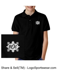Youth Polo Shirt - WHITE LOGO Design Zoom